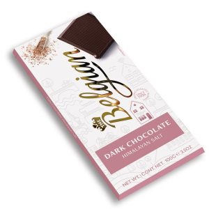 BELGIAN BAR DARK HIMALAYAN SALT CHOCOLATE  25 / 100 G.