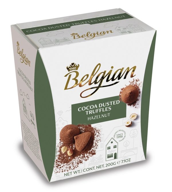 BELGIAN DUSTED TRUFFLES HAZELNUT  15 / 200 G.