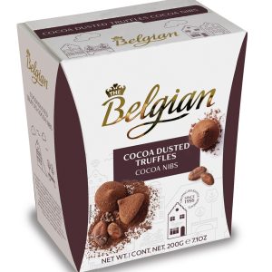 BELGIAN DUSTED TRUFFLES COCOA NIBS  15 / 200 G.