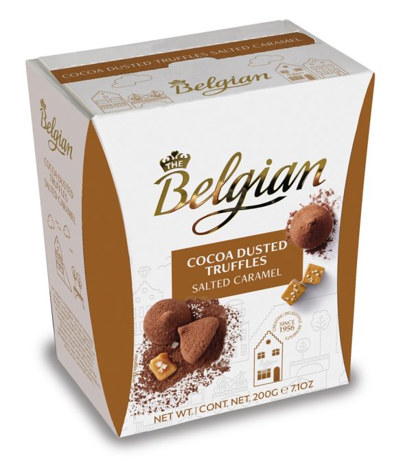 BELGIAN DUSTED TRUFFLES SALTED CARAMEL  15 / 200 G.