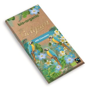 BELGIAN ORGANIC BAR MILK CHOCOLATE  20 / 90 G.