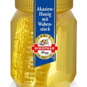 BIHOPHAR AKAZIEN HONIG MIT WABENSTUECK 10 / 500 G.