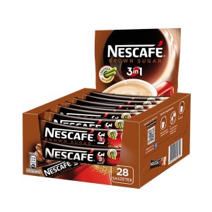 NESCAFE 3 IN 1 BROWN SUGAR BOX   10 / 28 X 16.5 G.