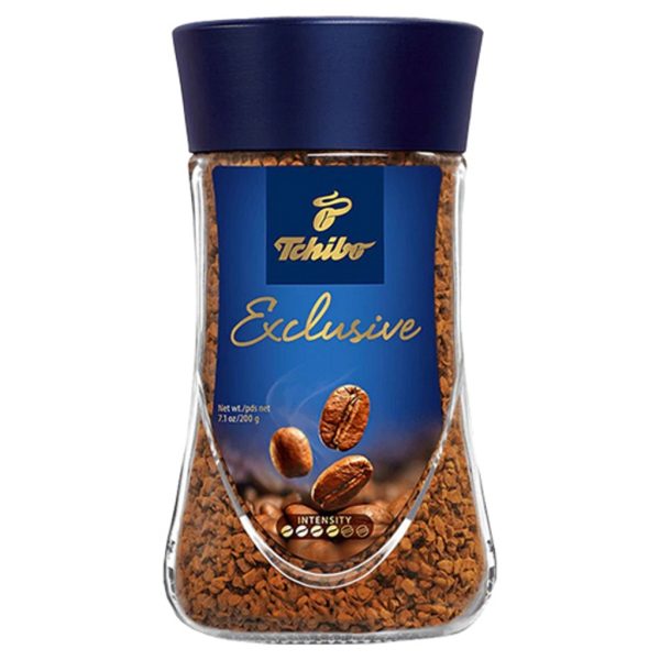 TCHIBO EXCLUSIVE INSTANT COFFEE 6 / 200 G. - GLASS