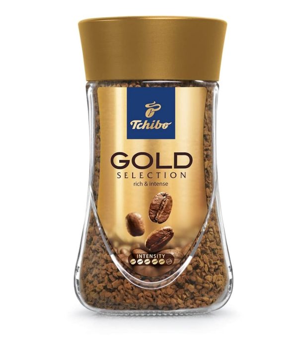 TCHIBO GOLD SELECTION INSTANT COFFEE 6 / 200 G. - GLASS