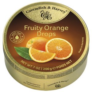 CAVENDISH & HARVEY FRUIT TIN - ORANGE  9 / 7 oz.