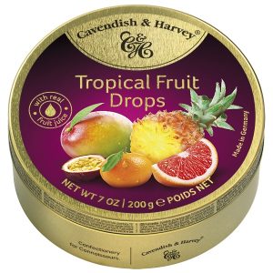 CAVENDISH & HARVEY FRUIT TIN - TROPICAL FRUIT  9 / 7 oz.