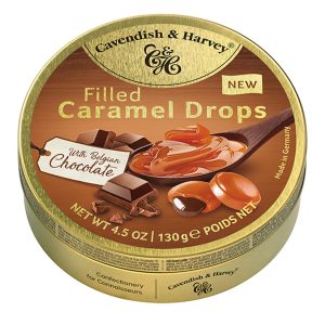 CAVENDISH & HARVEY CARAMEL TIN - WITH BELGIAN CHOCOLATE FILLING  12 / 4.5 oz.