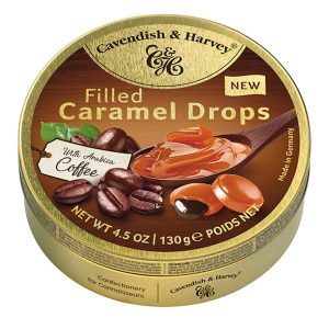 CAVENDISH & HARVEY CARAMEL TIN - WITH ARABICA COFFEE FILLING  12 / 4.5 oz.