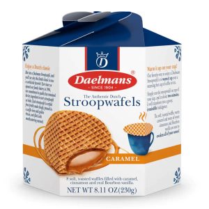 DAELMANS CARAMEL STROOPWAFELS HEX BOX 9 / 230 G.