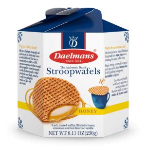 DAELMANS HONEY STROOPWAFELS HEX BOX 9 / 230 G.