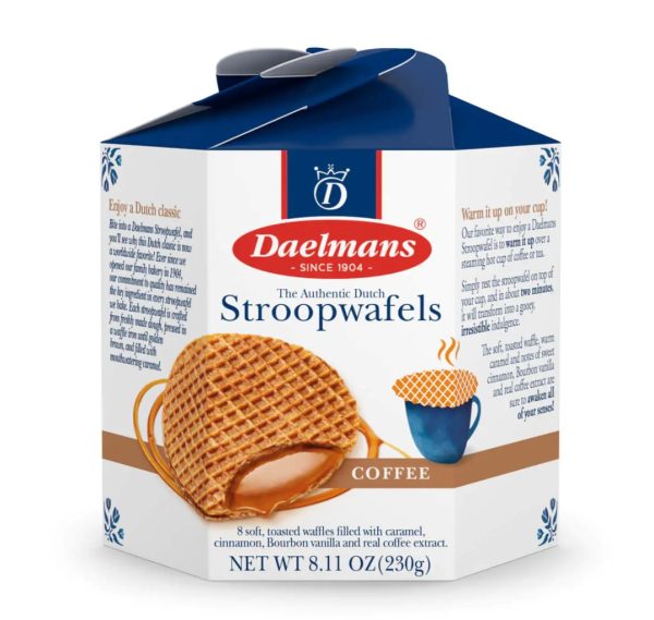 DAELMANS COFFEE STROOPWAFELS HEX BOX 9 / 230 G.