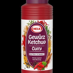 HELA CURRY GEWURZ KETCHUP EXTRA HOT 6 / 300 ML.