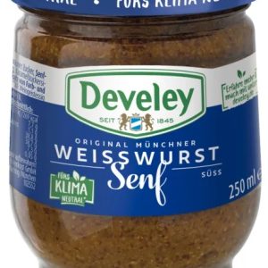DEVELEY ORIGINAL WEISWURST SENF 8 / 250 ML. GLASS