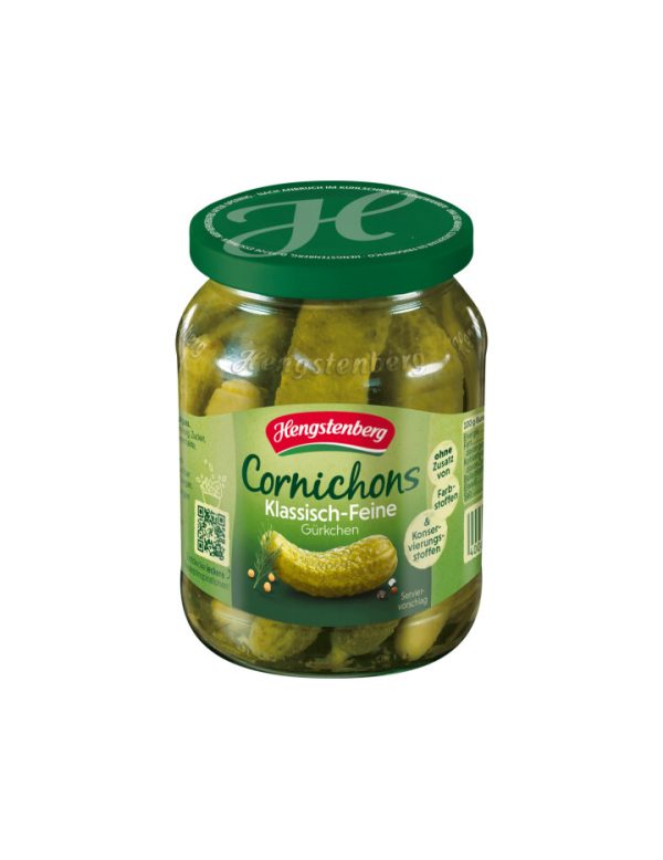 HENGSTENBERG CORNICHONS 12 / 370 ML.  GLASS