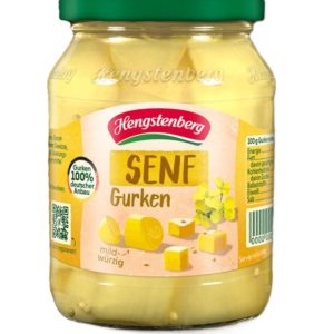 HENGSTENBERG SENFGURKEN 12 / 370 ML.  GLASS