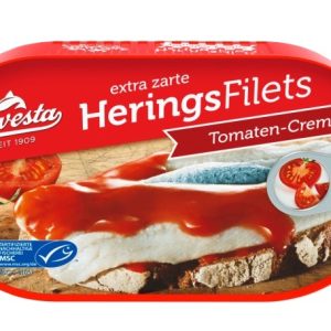 HAWESTA HERRING FILLETS IN TOMATO CREAM  10 / 200 G.