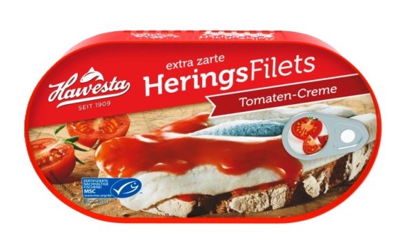 HAWESTA HERRING FILLETS IN TOMATO CREAM  10 / 200 G.