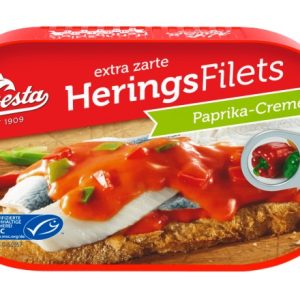 HAWESTA HERRING FILLETS IN PAPRIKA CREME  10 / 200 G.