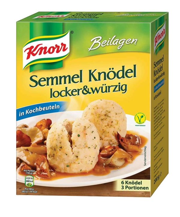 KNORR 6 X SEMMEL KNOEDEL IN KOCHBEUTELN  7 / 200 G.