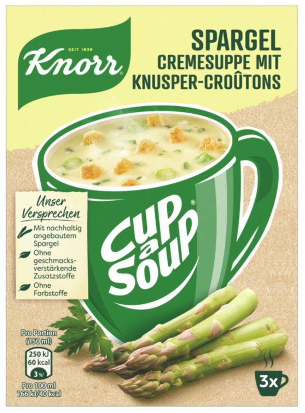 KNORR ACTIV SPARGELCREME SUPPE 12 / 3 PCS.