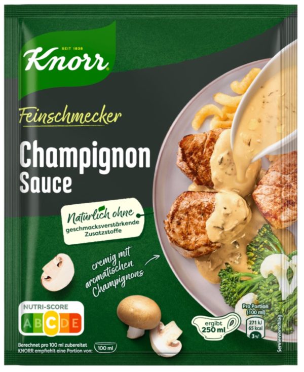 KNORR F.S. CHAMPIGNON RAHM / MUSHROOM SAUCE  22 PCS.