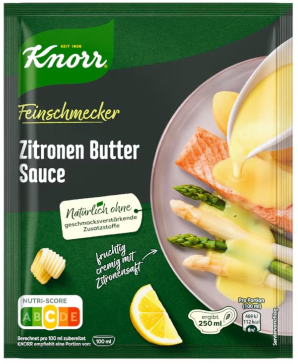 KNORR F.S. ZITRONEN BUTTER / LEMON BUTTER SAUCE  20 PCS.