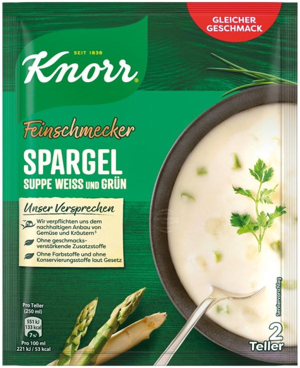 KNORR F.S. SPARGEL / ASPARAGUS CREAM SOUP  20 PCS.