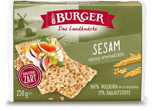 BURGER LANDKNAECKE SESAM  24 / 250 G.