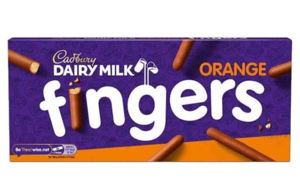 CADBURY ORANGE FINGERS 20 / 114 G.