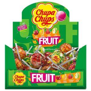 CHUPA CHUPS FRUIT 50 PCS DISPLAY BOX 600 G.
