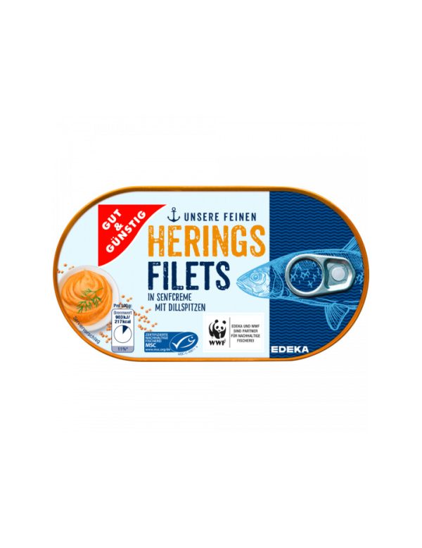 G&G HERINGSFILET IN SENFCREME   19 / 200 G