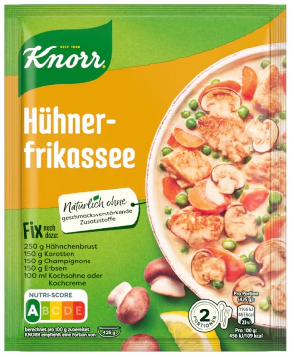 KNORR FIX HUEHNERFRIKASSEE / CREAMY CHICKEN 26 STK.