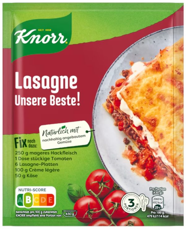 KNORR FIX LASAGNE 20 STK.