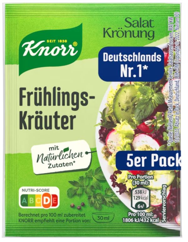 KNORR SALATKROENUNG FRUEHLINGS  KRAEUTER / SPRING HERBS  14 / 5 PACK