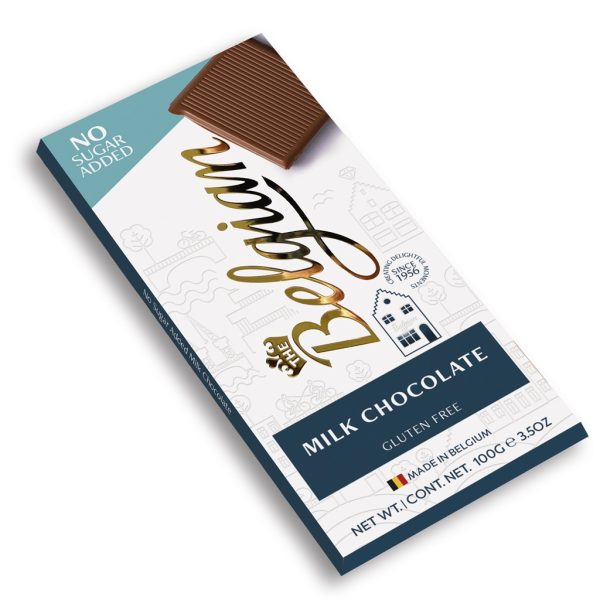 BELGIAN BAR NSA  MILK CHOCOLATE  20 / 100 G.