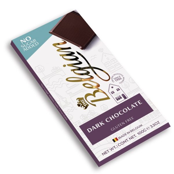 BELGIAN BAR NSA  DARK CHOCOLATE  20 / 100 G.