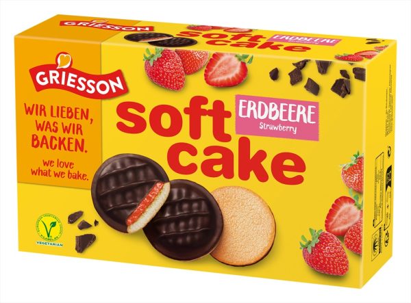 GRIESSON SOFT CAKE ERDBEERE 12 / 300g