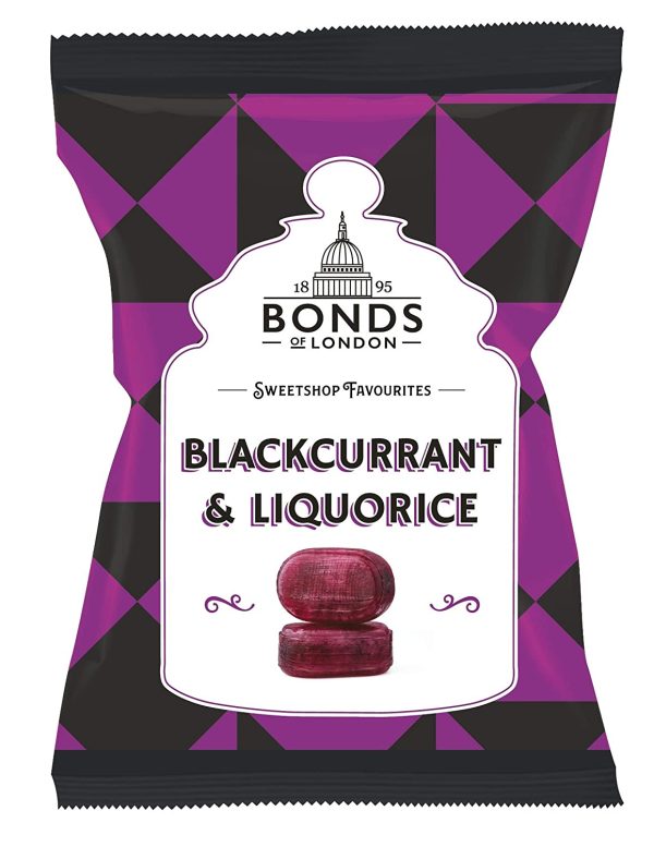 BONDS BLACKCURRANT & LIQUORICE  12 / 120 G.