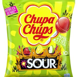 CHUPA CHUPS SOUR BAG  10 PCS 12 / 120 G.