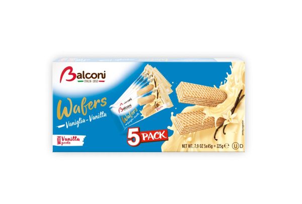 BALCONI WAFERS STRAWBERRY 5 PACK  20 / 225 G.