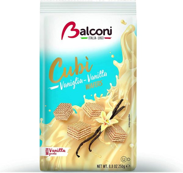 BALCONI CUBI WAFERS VANILLA  BAG  10 / 250 G.
