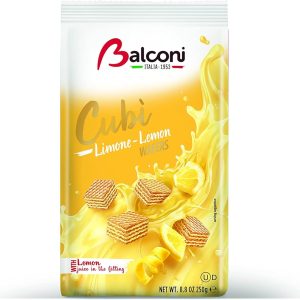 BALCONI CUBI WAFERS LEMON  BAG  10 / 250 G.