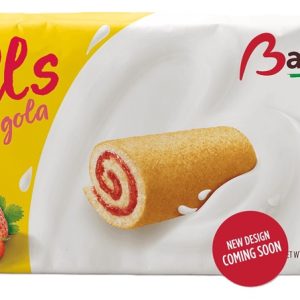 BALCONI MINI ROLLS STRAWBERRY FILLING 6 PCS  20 / 180 G.