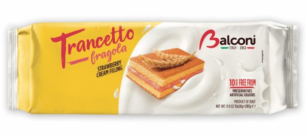 BALCONI TRANCETTO STRAWBERRY FILLING 10 PCS  15 / 280 G.