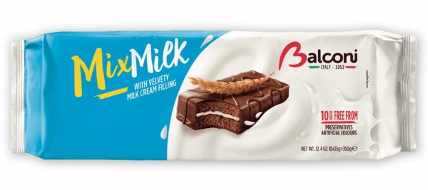 BALCONI MIX MILK CREAM FILLING  10 PCS  15 / 350 G.
