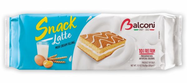 BALCONI SNACK A LATTE 10 PCS  15 / 280 G.