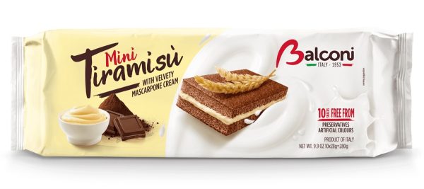 BALCONI MINI TIRAMISU FILLING 10 PCS  15 / 300 G.