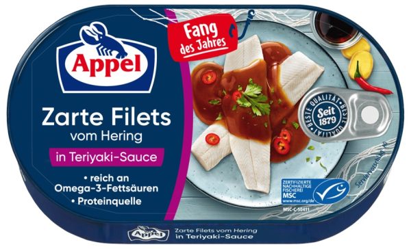 APPEL HERINGSFILET TERIYAKI-SAUCE 10 / 190 G.