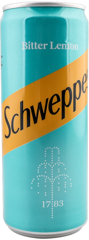 SCHWEPPES BITER LEMON 24 / 0.33 L.  - CAN